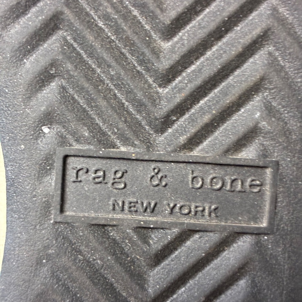 rag & bone Retro Runners – Silver & Suede Sneakers - Picture 5 of 6